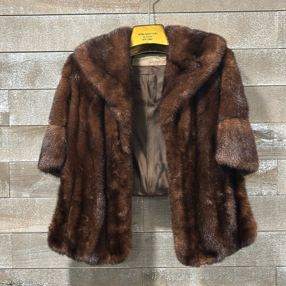 Peter Duffy Fur Shoulder Cape - image 1